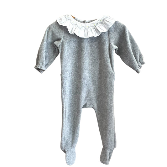 Jacadi | Velour Footie | 6 months
